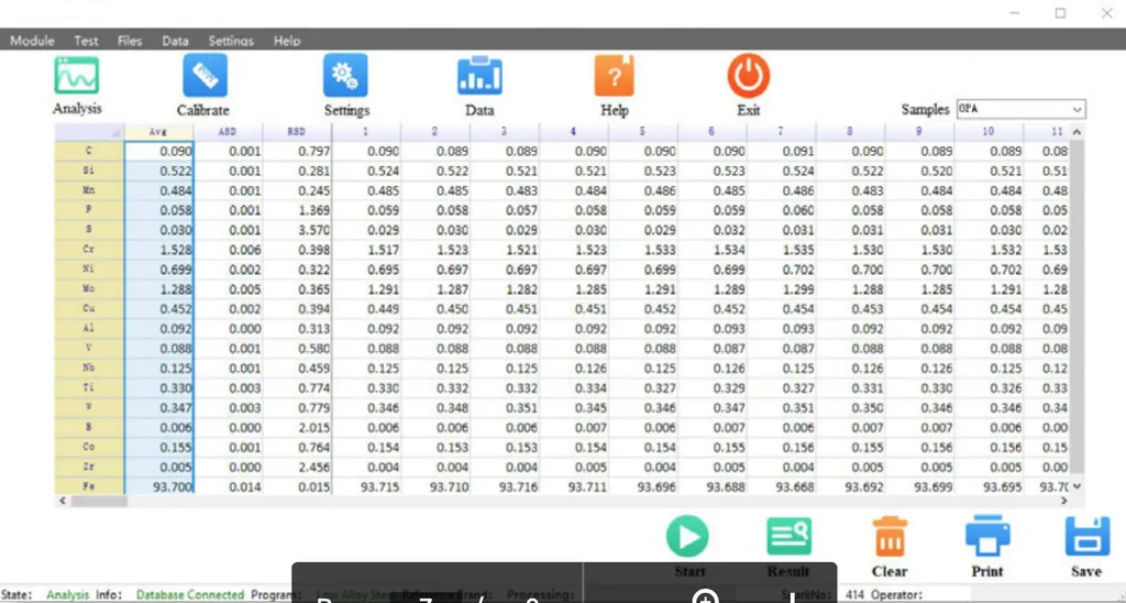 QualiSparkCCD 7000 OES Optical Emission Spectrometer: