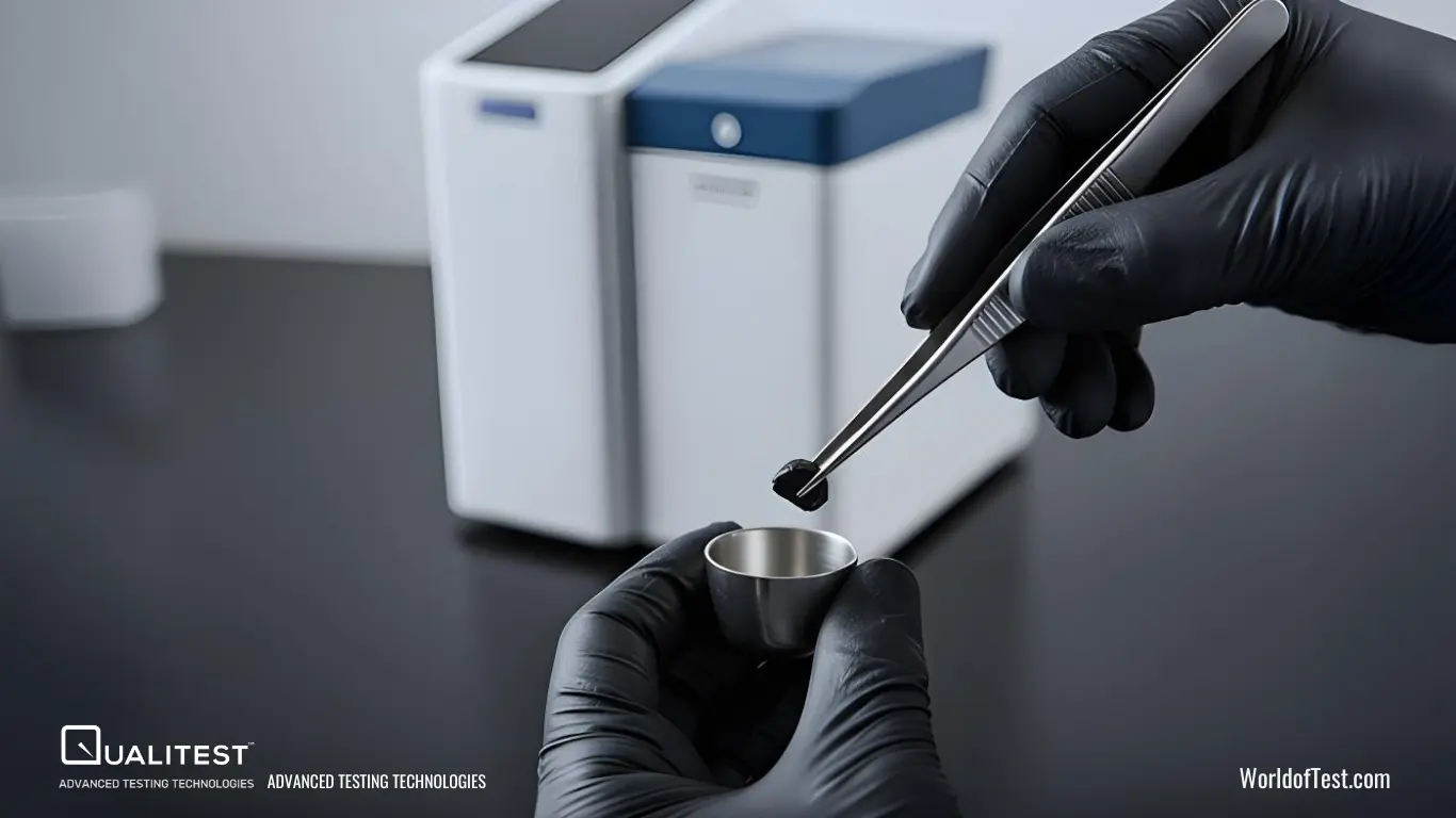 Preparación de diferentes categorías de materiales para el calorímetro de bomba