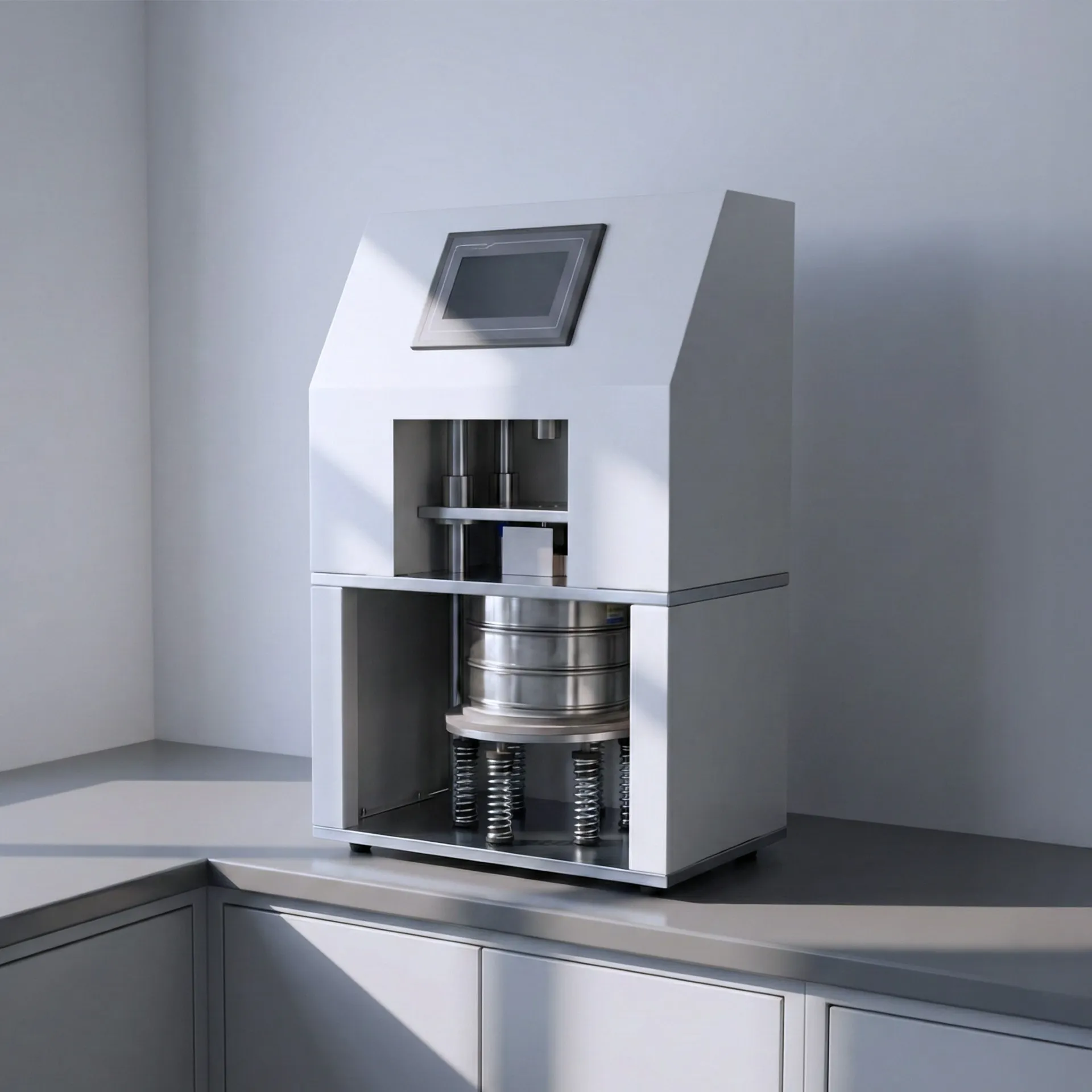 Muestreador de granos de vidrio para resistencia hidrolítica – QualiGGS™