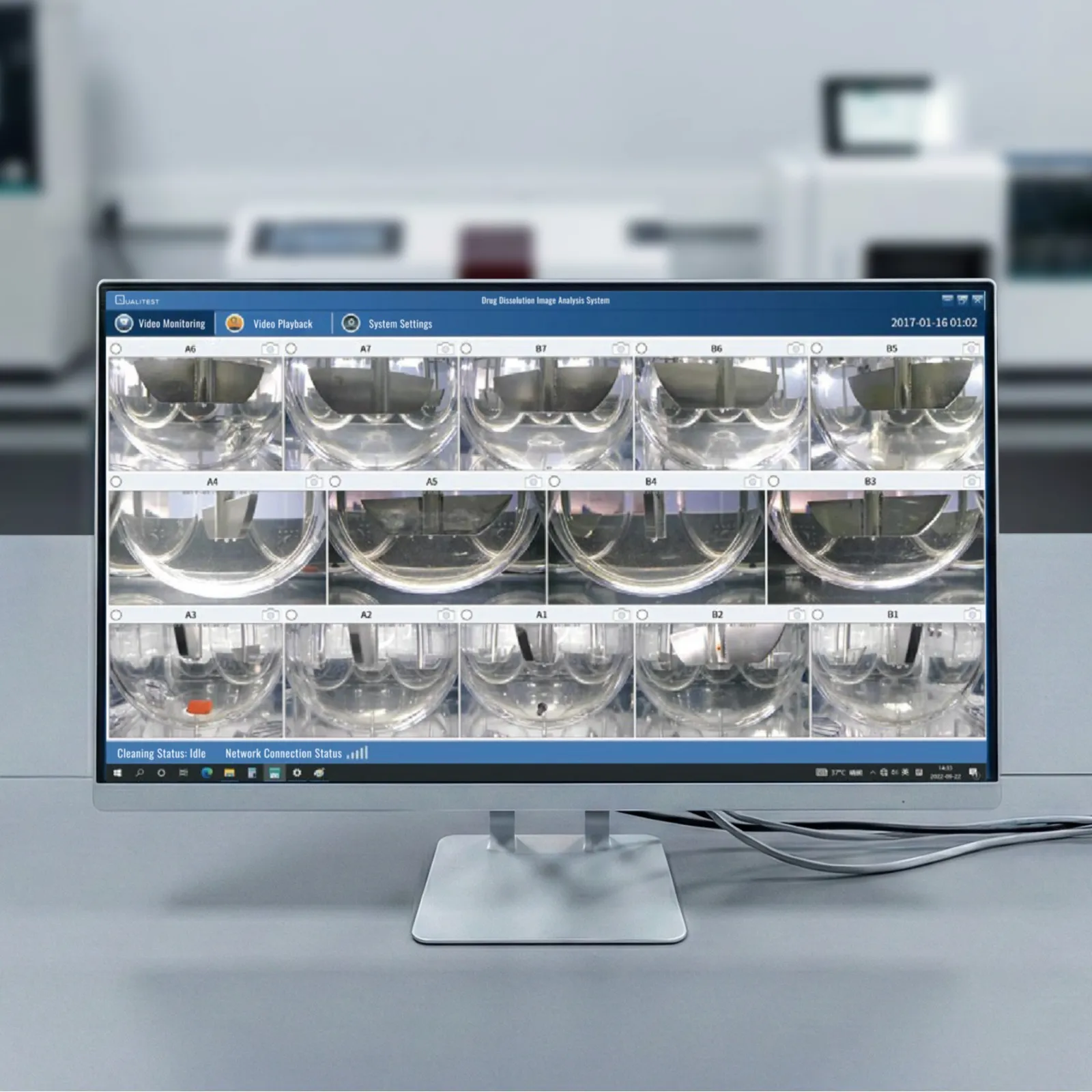 Sistema de imágenes de disolución farmacéutica