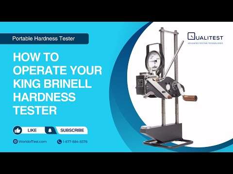 Preview image for the video "King Brinell Hardness Tester - How to Operate | WorldofTest.com".