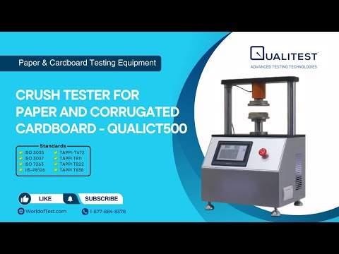 Preview image for the video "Crush Tester for Paper and Corrugated Cardboard - QualiCT500 | Qualitest North America".
