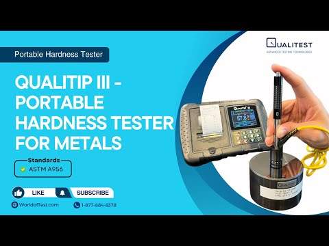 Preview image for the video "QualiTip III - Portable Hardness Tester for Metals | Qualitest".