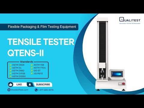 Imagem de pré-visualização do vídeo "Tensile Tester QTens II | Qualitest | WorldofTest.com".