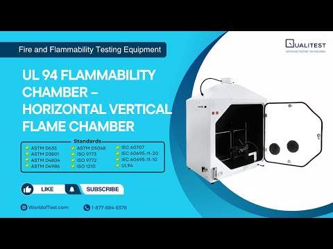 Preview image for the video "UL 94 Flammability Chamber – Horizontal Vertical Flame Chamber | WorldofTest.com".