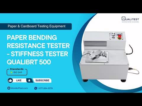 Preview image for the video "Paper Bending Resistance Tester - Stiffness Tester QualiBRT 500 | Qualitest | WorldofTest.com".