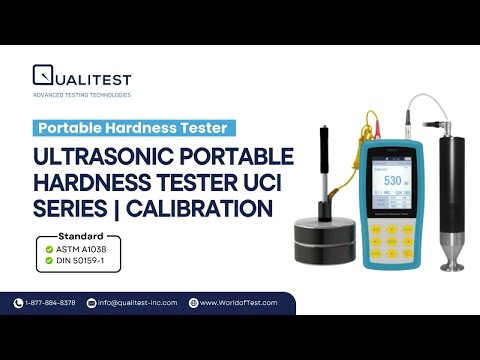 Preview image for the video "UCI Hardness Tester Calibration - Dynasonic Leeb / Ultrasonic Hardness Tester UCI-4000 | Qualitest".