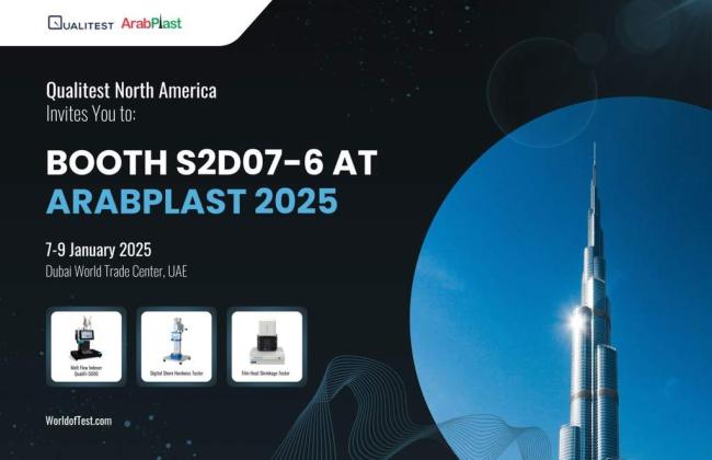 Qualitest North America Invites You to Booth S2D07-6 at ArabPlast 2025