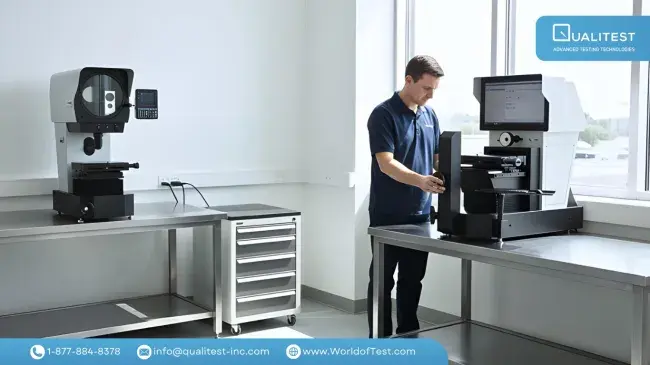 Auswahl eines vertikalen vs. horizontalen optischen Komparators